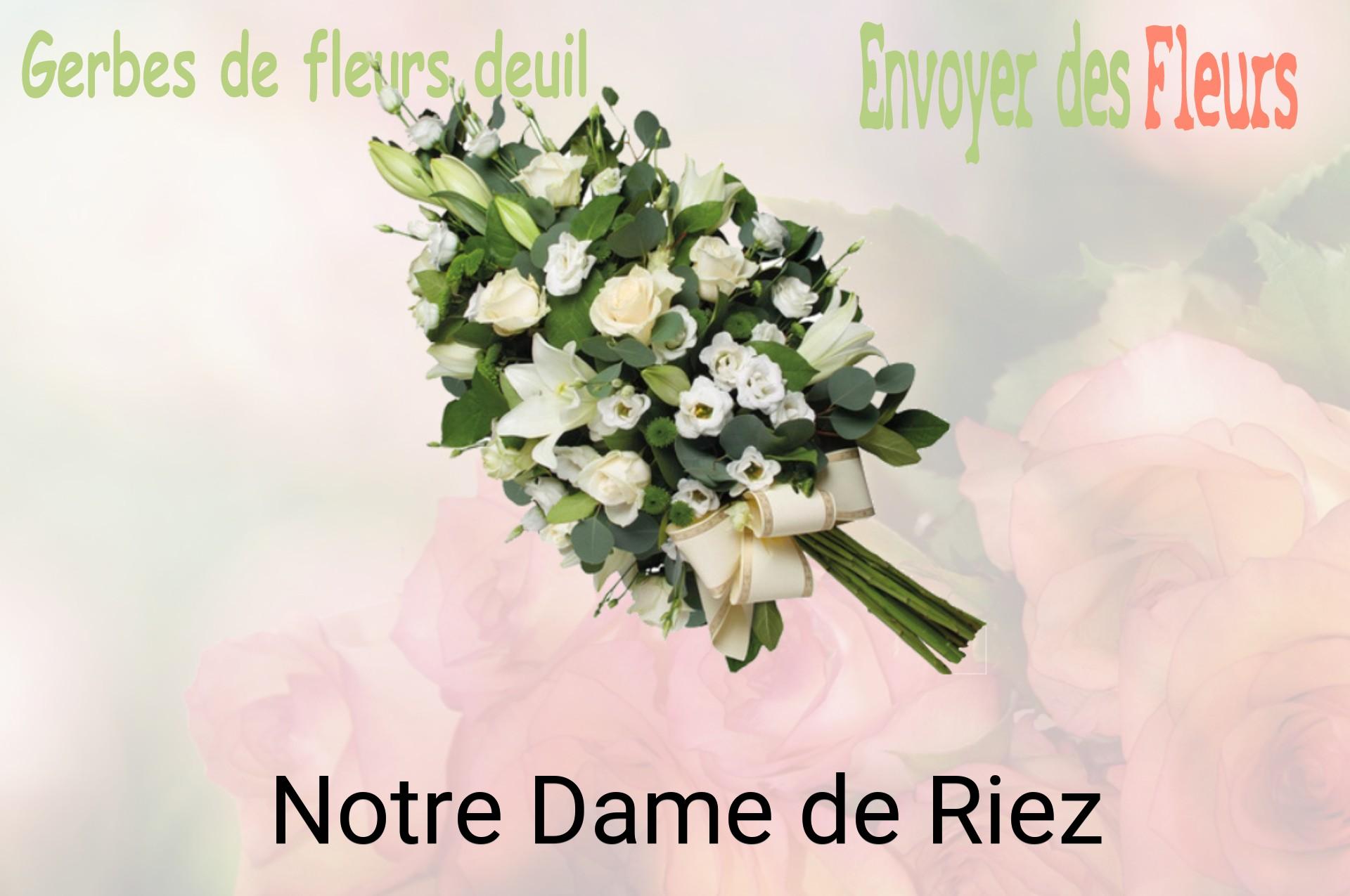 Gerbe de fleurs de deuil livrée à Notre-Dame-de-Riez